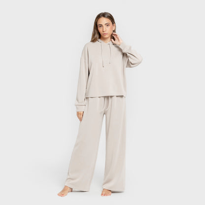 Pantalón largo estilo modal mujer