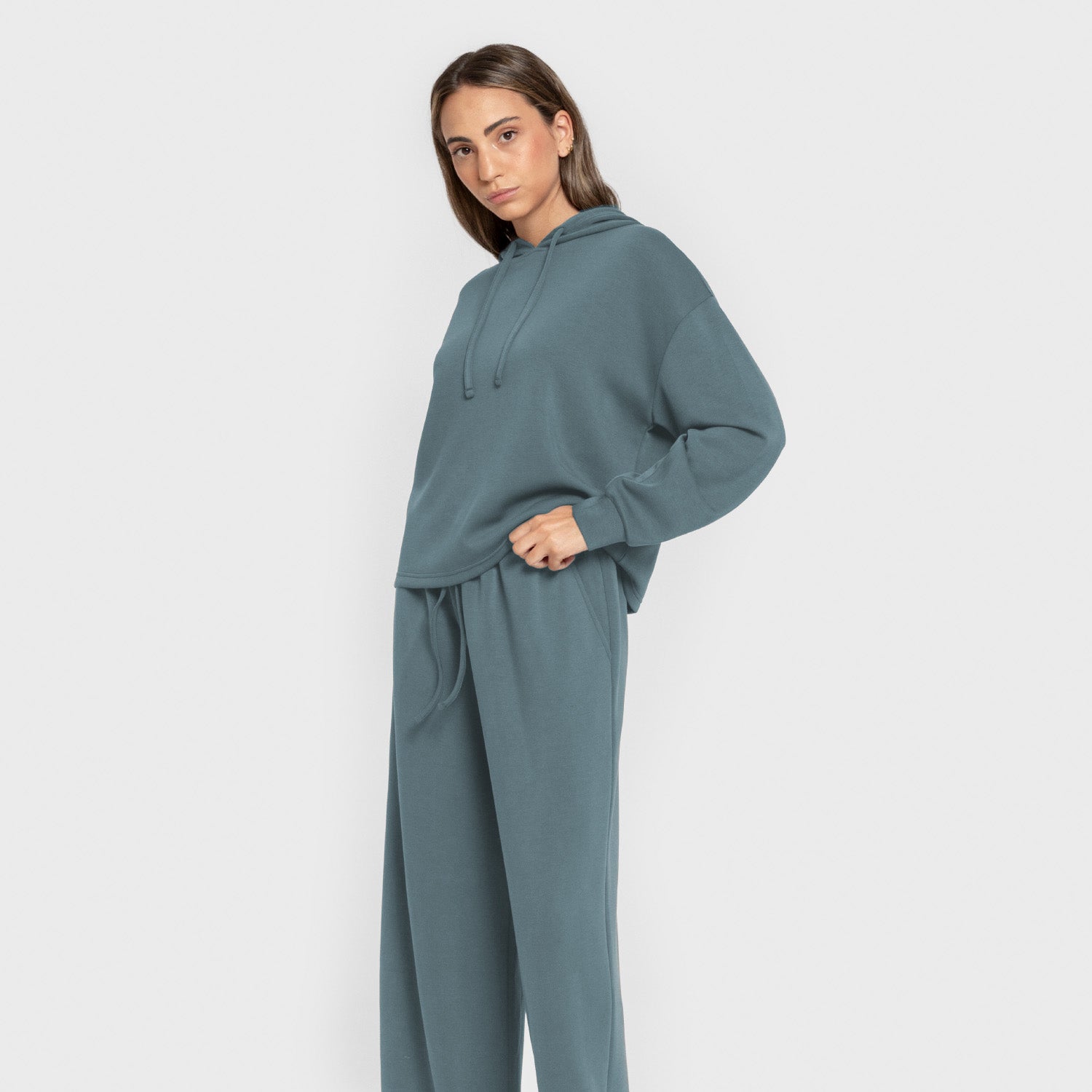 Pantalón largo estilo modal mujer