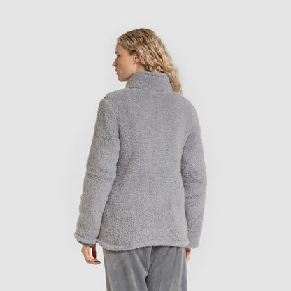 Sudadera Sherpa mujer Azul Índigo