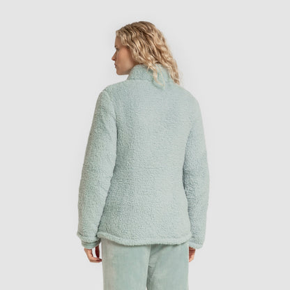 Sudadera Sherpa mujer Verde Tiffany