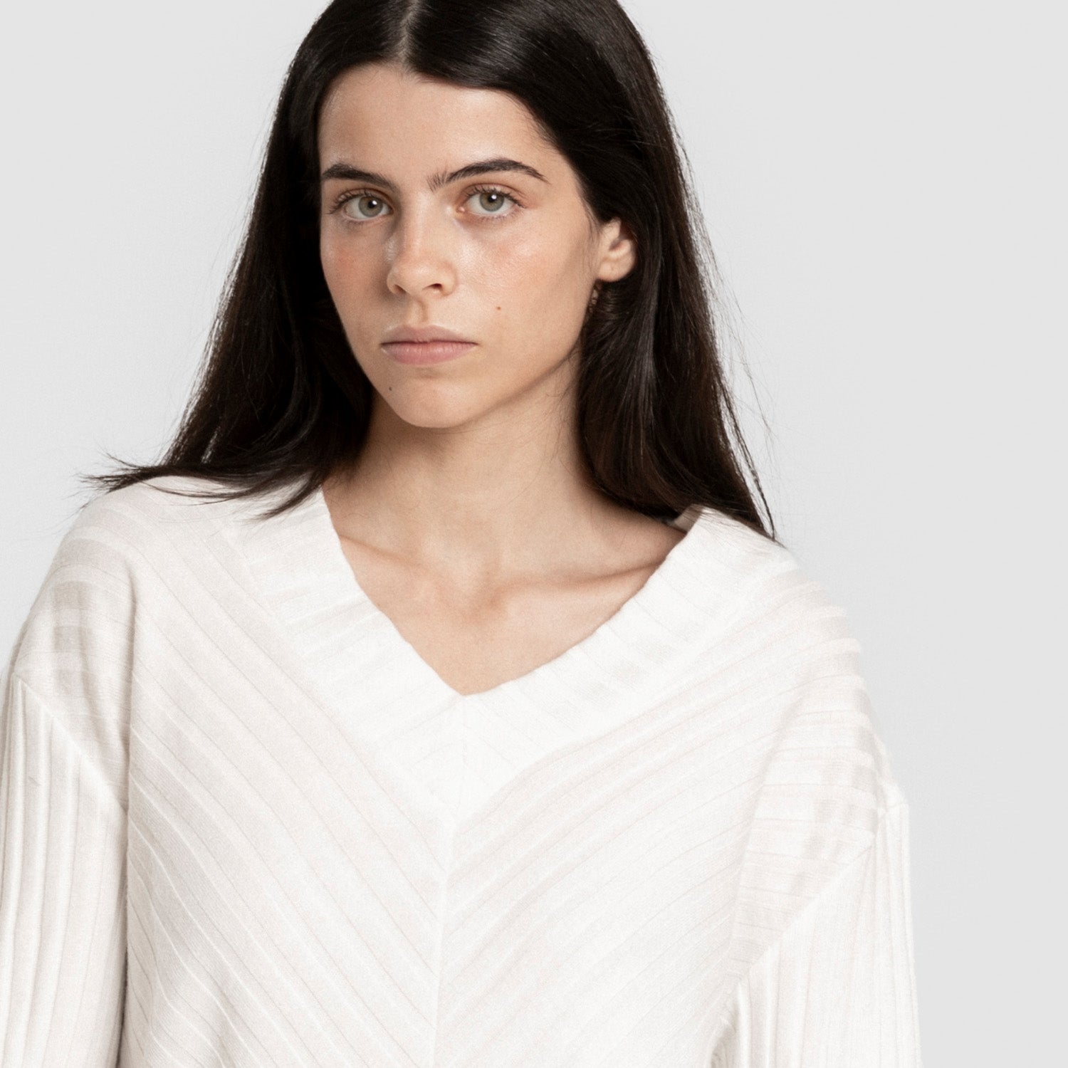 Jersey pico polyamide canalé mujer