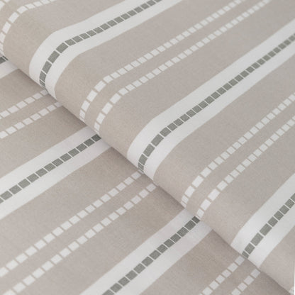Funda nórdica algodón Raya Segovia verde keike