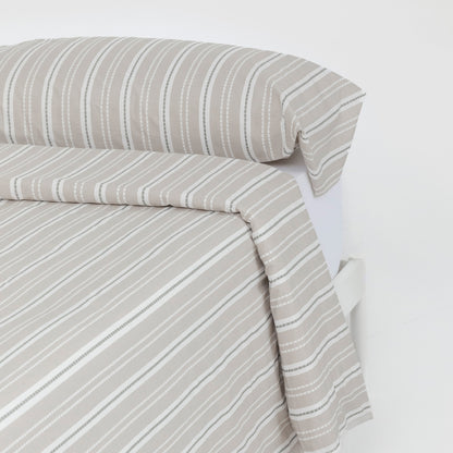 Funda nórdica algodón Raya Segovia verde keike