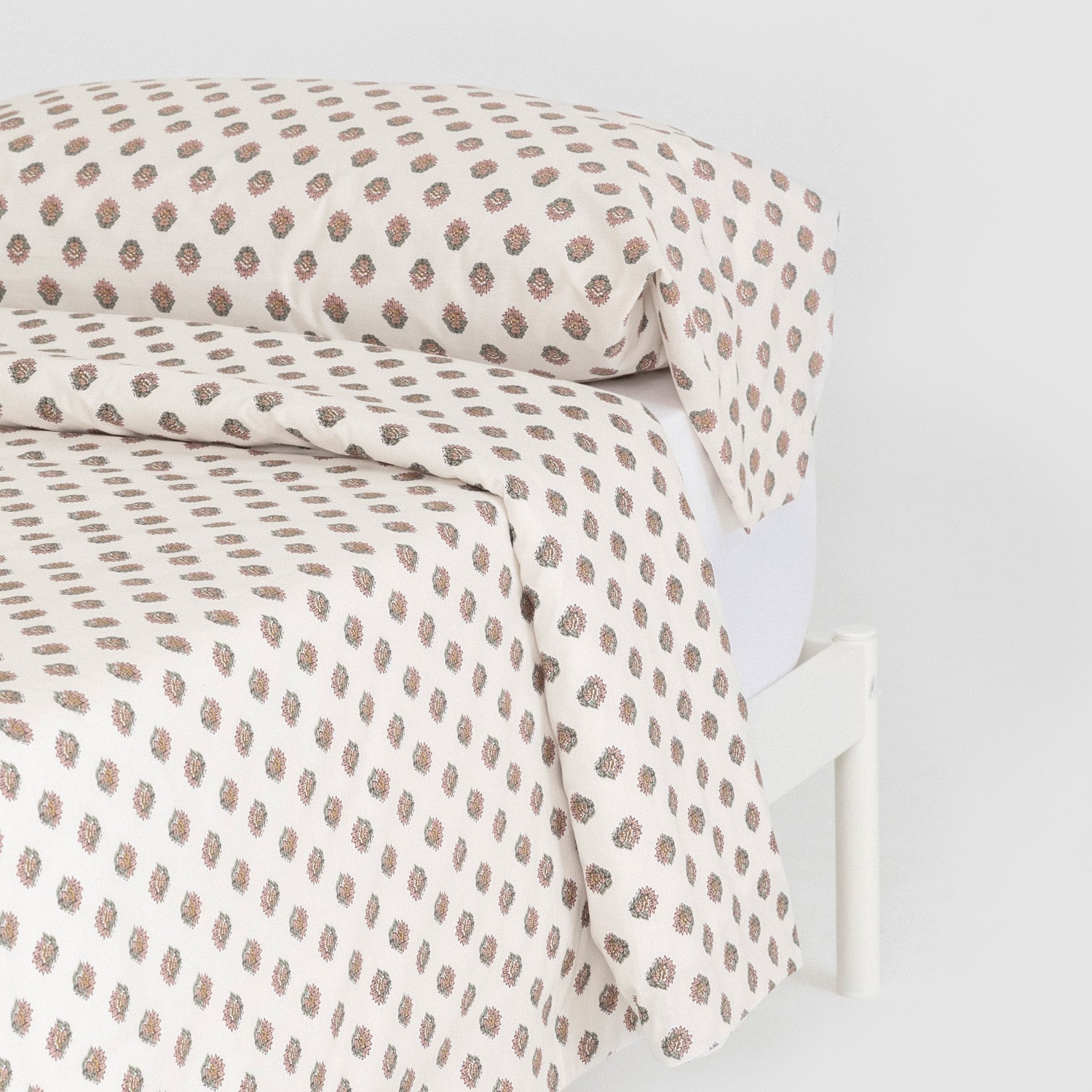 Funda nórdica algodón Elliane verde keike