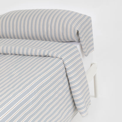 Funda nórdica algodón schon azul grisáceo
