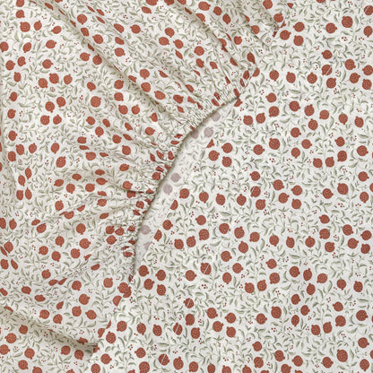 Juego de sábanas algodón Alemania verde seco - caldera