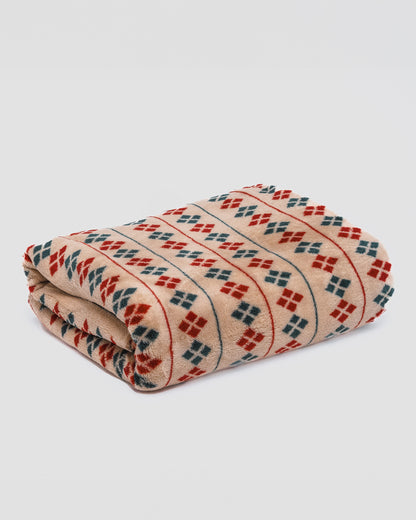 Manta coral Casimira burdeos