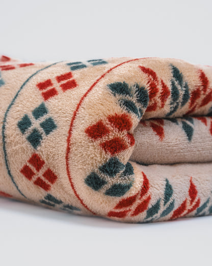 Manta coral Casimira burdeos