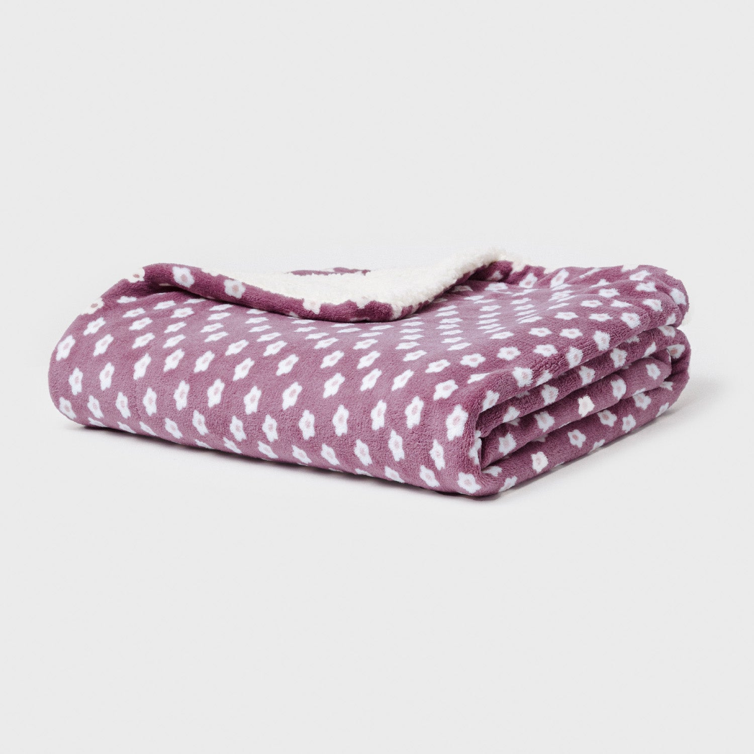 Coperta sherpa Berta melanzana