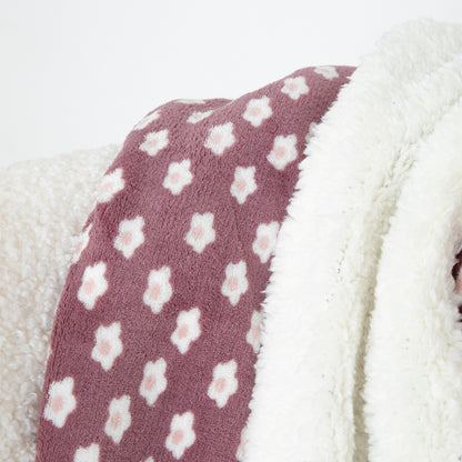 Manta sherpa Berta berenjena