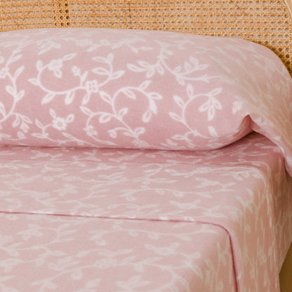 Juego de sábanas pirineo Lacamia rosa