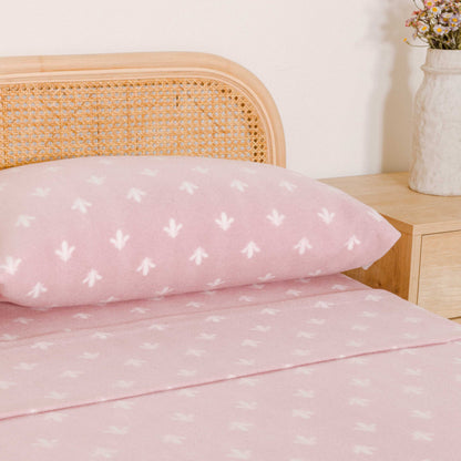 Juego de sábanas pirineo Nicole rosa bebe