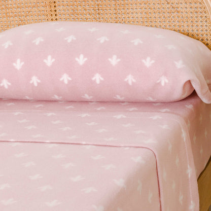 Juego de sábanas pirineo Nicole rosa bebe