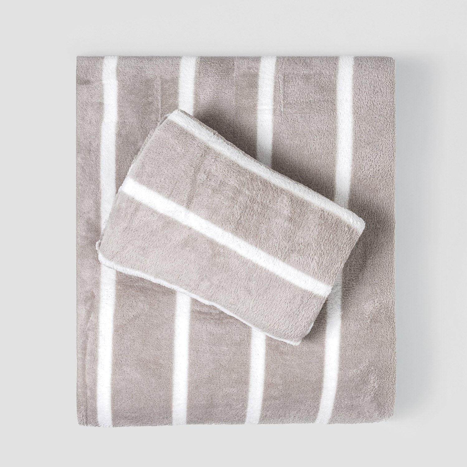 Jogo de lençóis coralina Raya Nit cinzento-claro