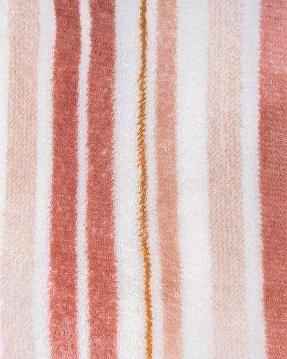 Juego de sábanas coralina Raya Calendula malva rosa