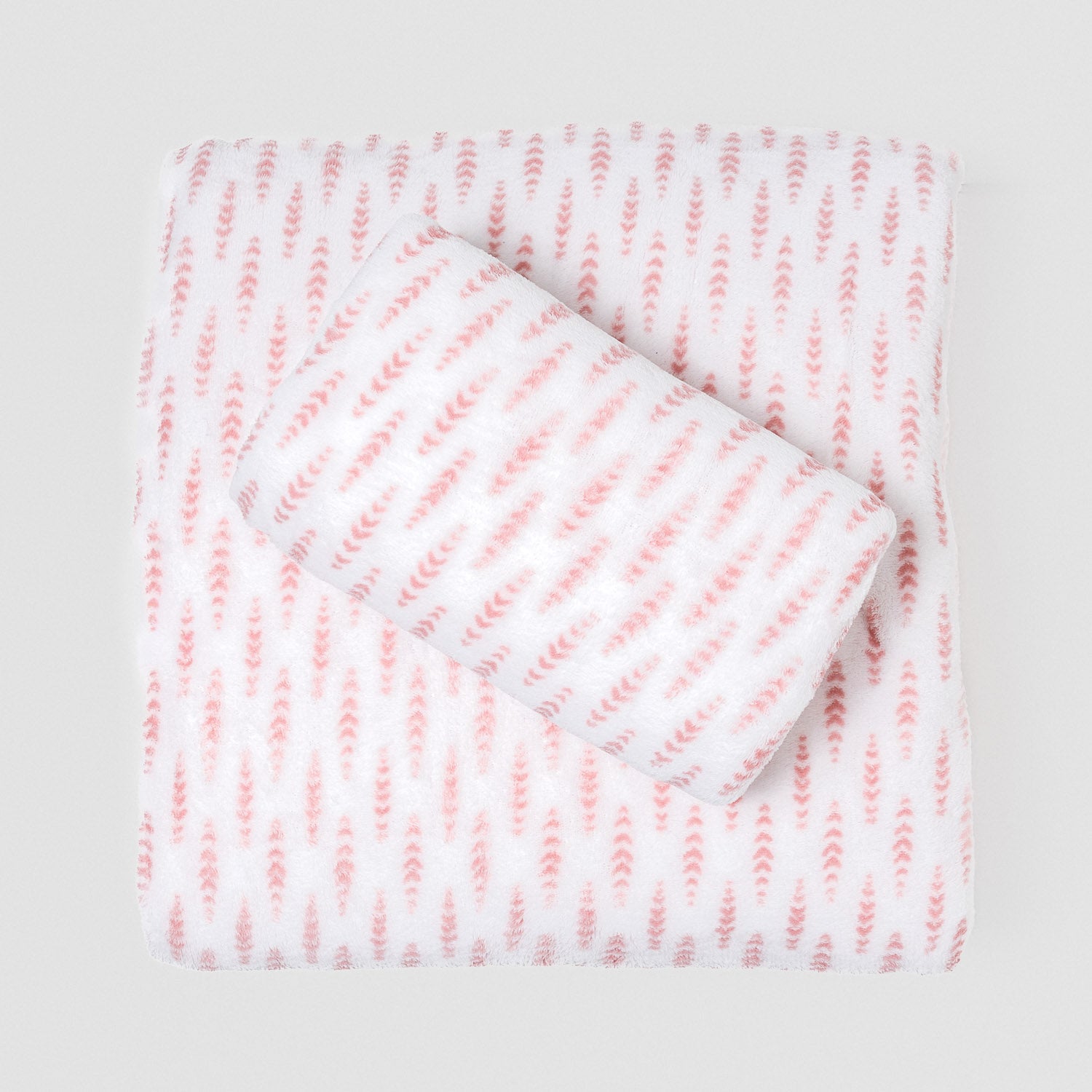 Juego sábanas de coralina Espiga rosa