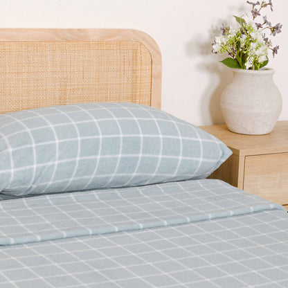 Juego de sábanas coralina Cuadro Andino verde azulado