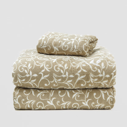 Jogo de lençóis de coralina Cleopatra verdette