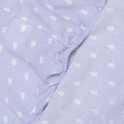 Juego de sábanas franela Nubecita celeste