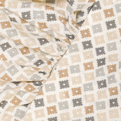 Juego de sábanas franela Ayana celeste