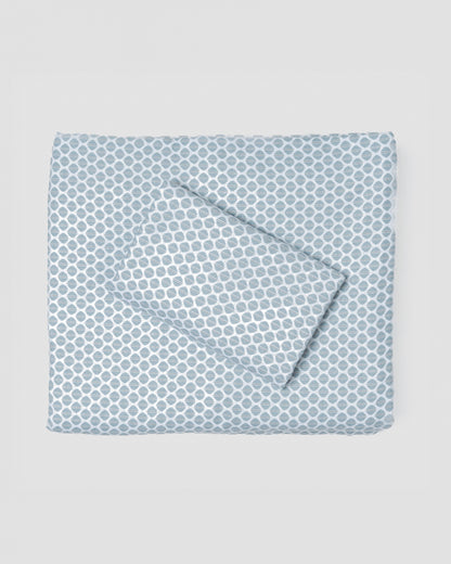 Jogo de lençóis de flanela Dune indigo