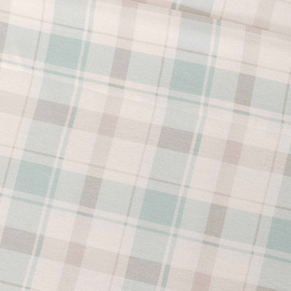 Juego de sábanas franela Cuadro Noric verde