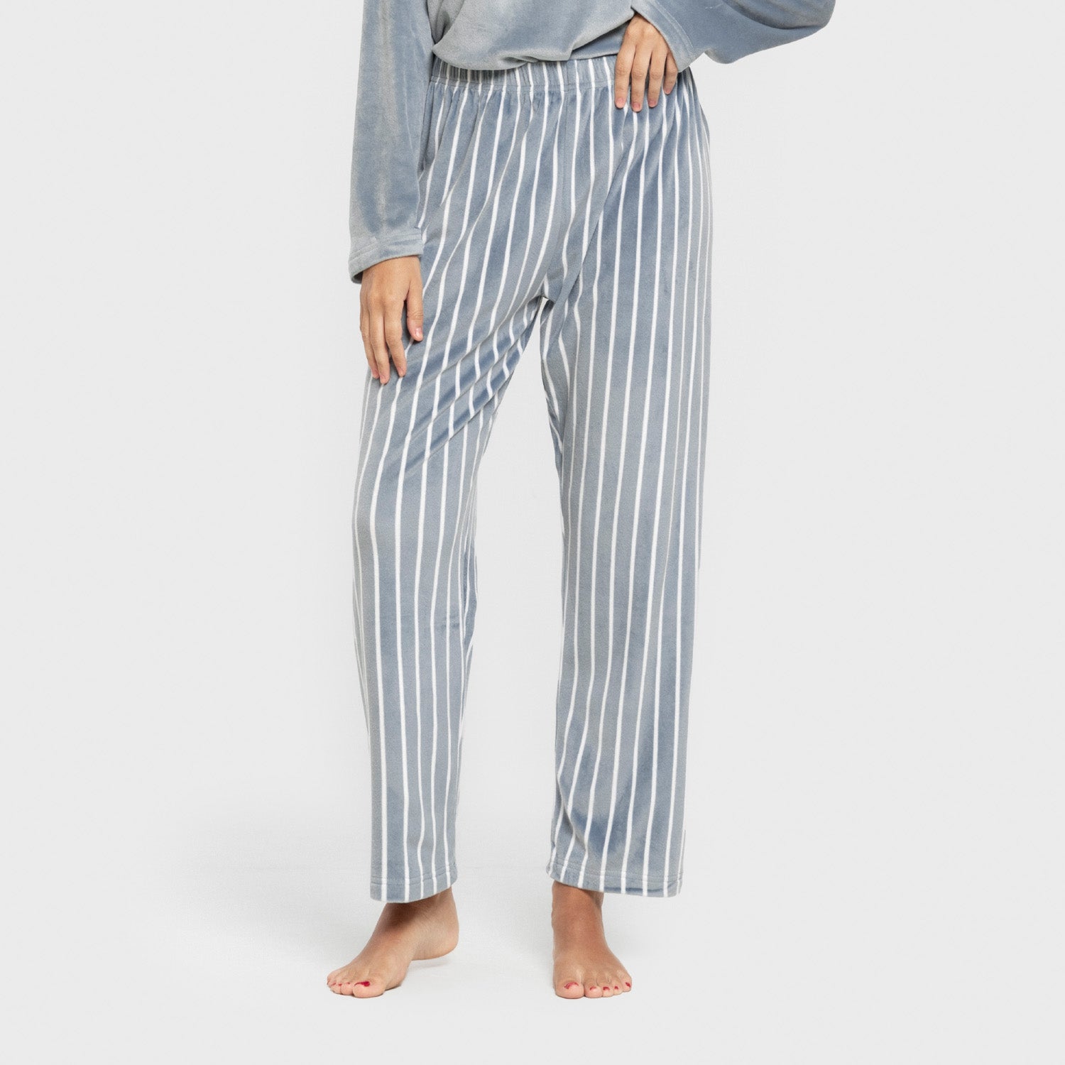 Pijama terciopelo super soft mujer Raya Astria indigo