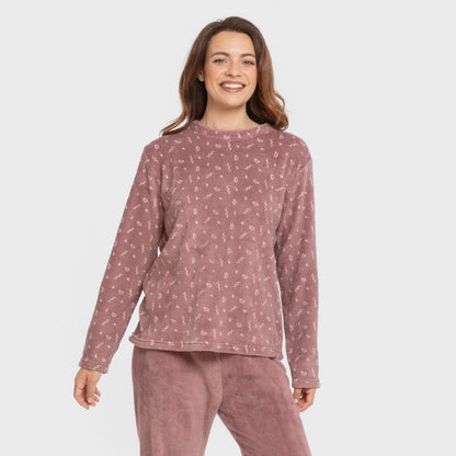 Pijama coral Mimi berenjena