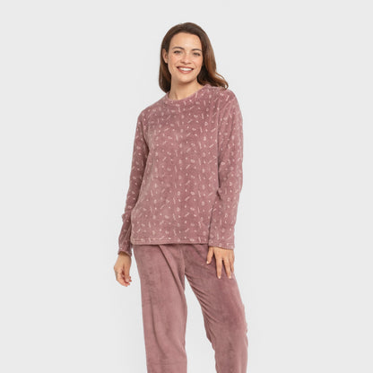 Pijama coral Mimi berenjena