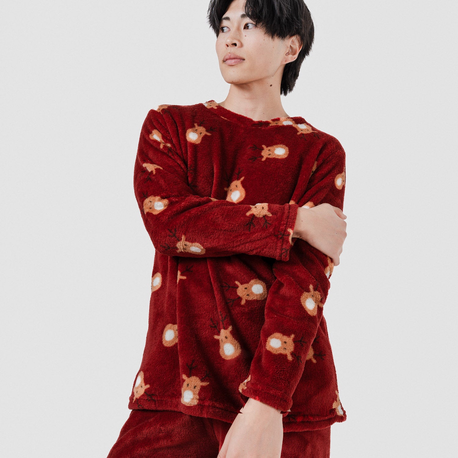 Pijama coral hombre Tatin Burdeos