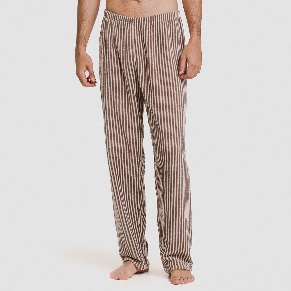 Pijama coral hombre Raya Justin Marrón