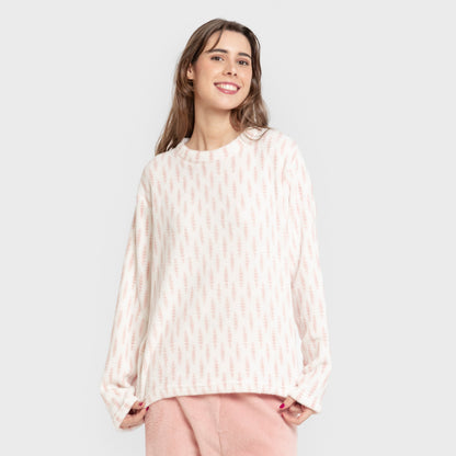 Pijama coral Espiga rosa