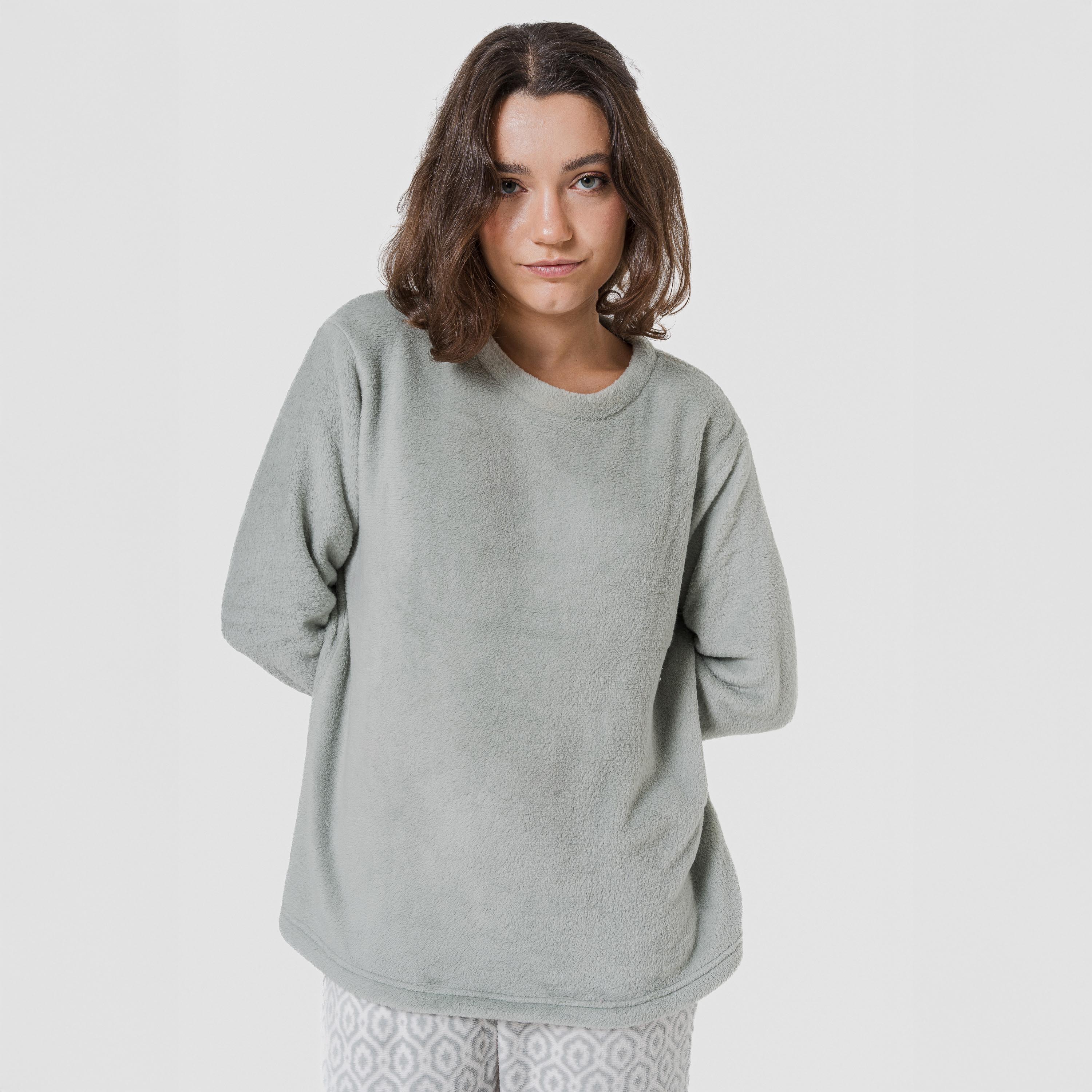 Pijama coral verde orquídea