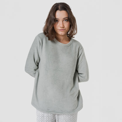 Pijama coral verde orquídea