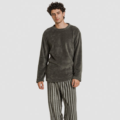 Pijama coral hombre Raya Albert verde cacería