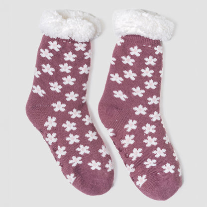 Calcetines mujer Berta berenjena