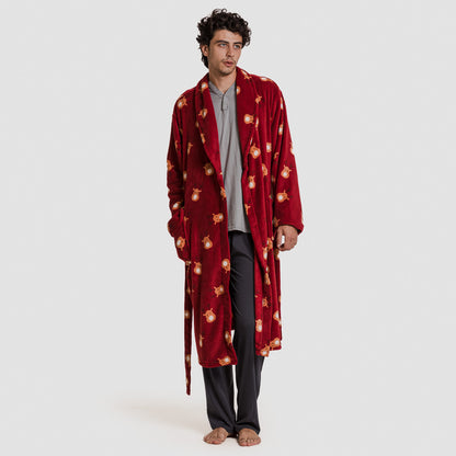 Bata coral hombre Tatin burdeos