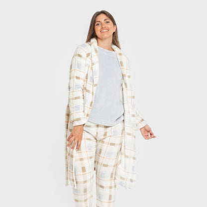 Bata coral cuadro Noric