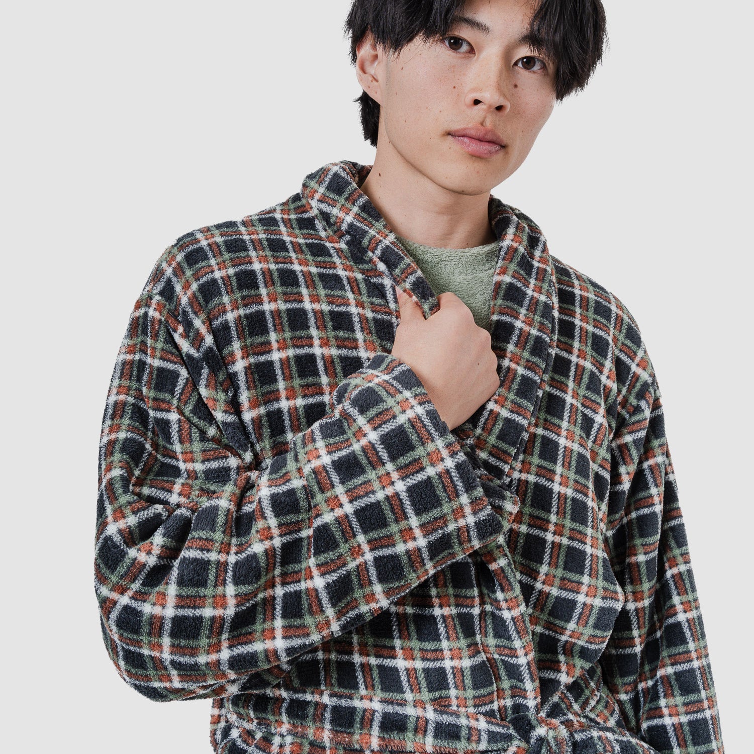 Bata coral hombre Cuadro Frankfuert