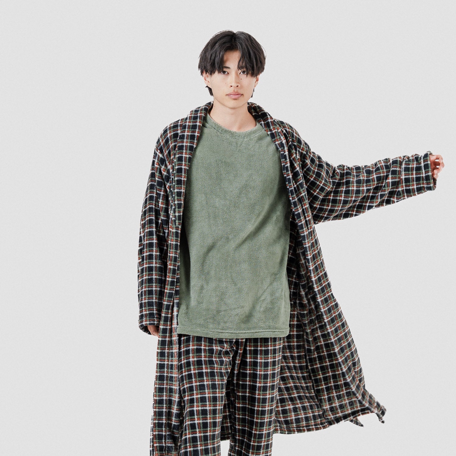 Bata coral hombre Cuadro Frankfuert