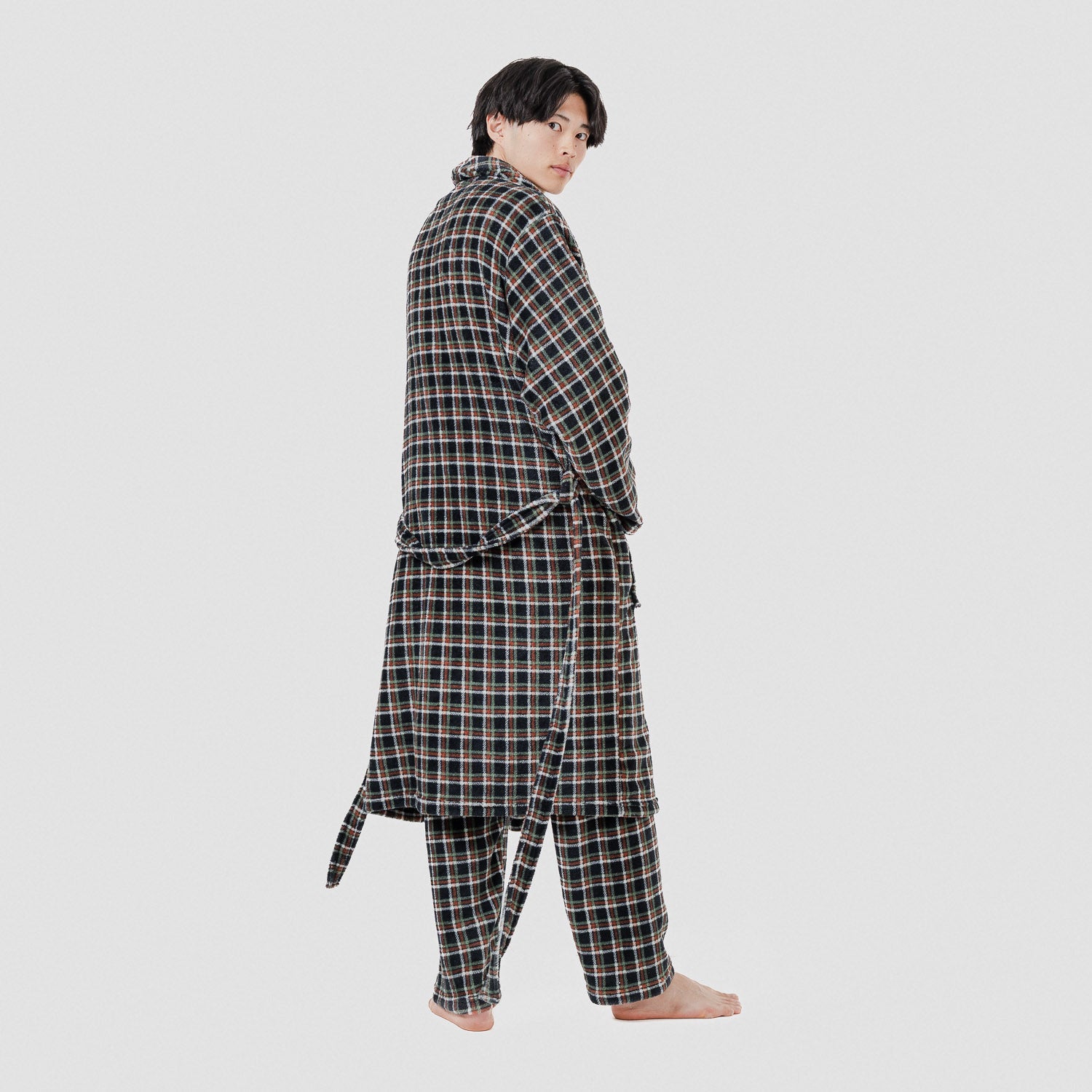 Bata coral hombre Cuadro Frankfuert