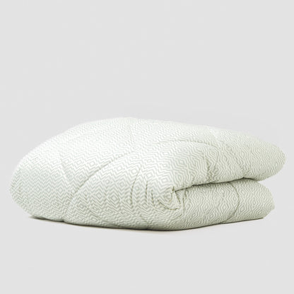 Edredón estampado Maximo perla