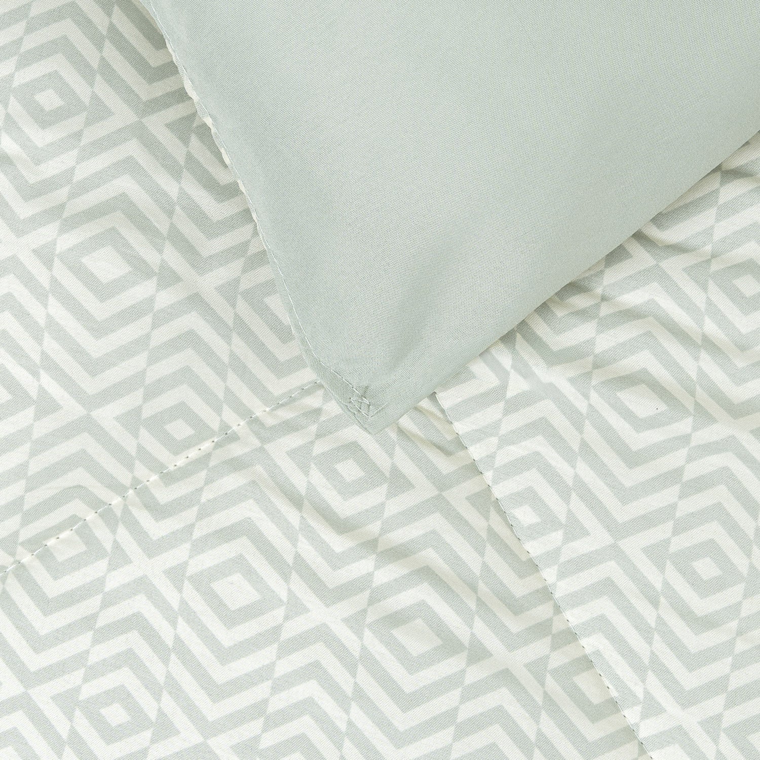 Edredón estampado Maximo perla