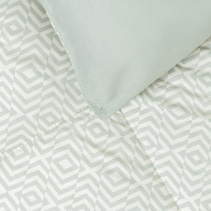 Edredón estampado Maximo perla