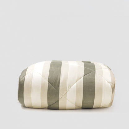 Edredón Estampado Raya Calcuta Verde Seco