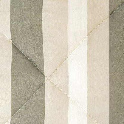 Edredón Estampado Raya Calcuta Verde Seco