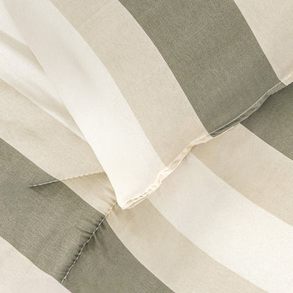 Edredón Estampado Raya Calcuta Verde Seco