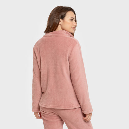 Sudadera coral mujer
