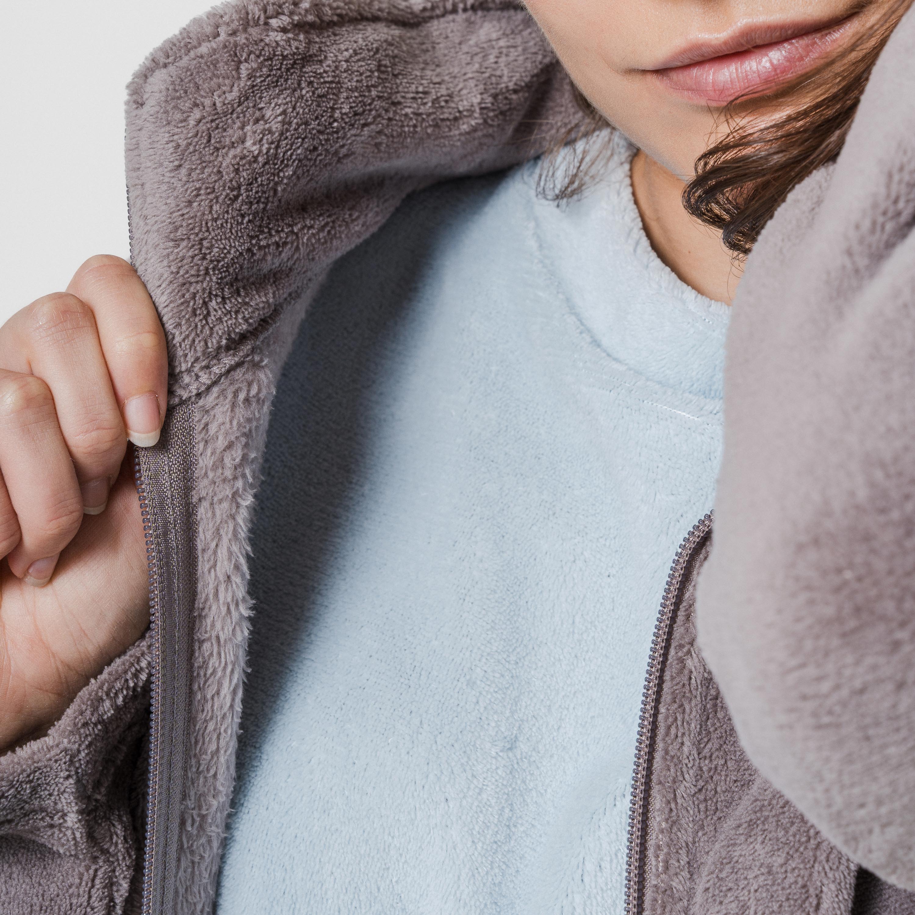 Sudadera coral mujer