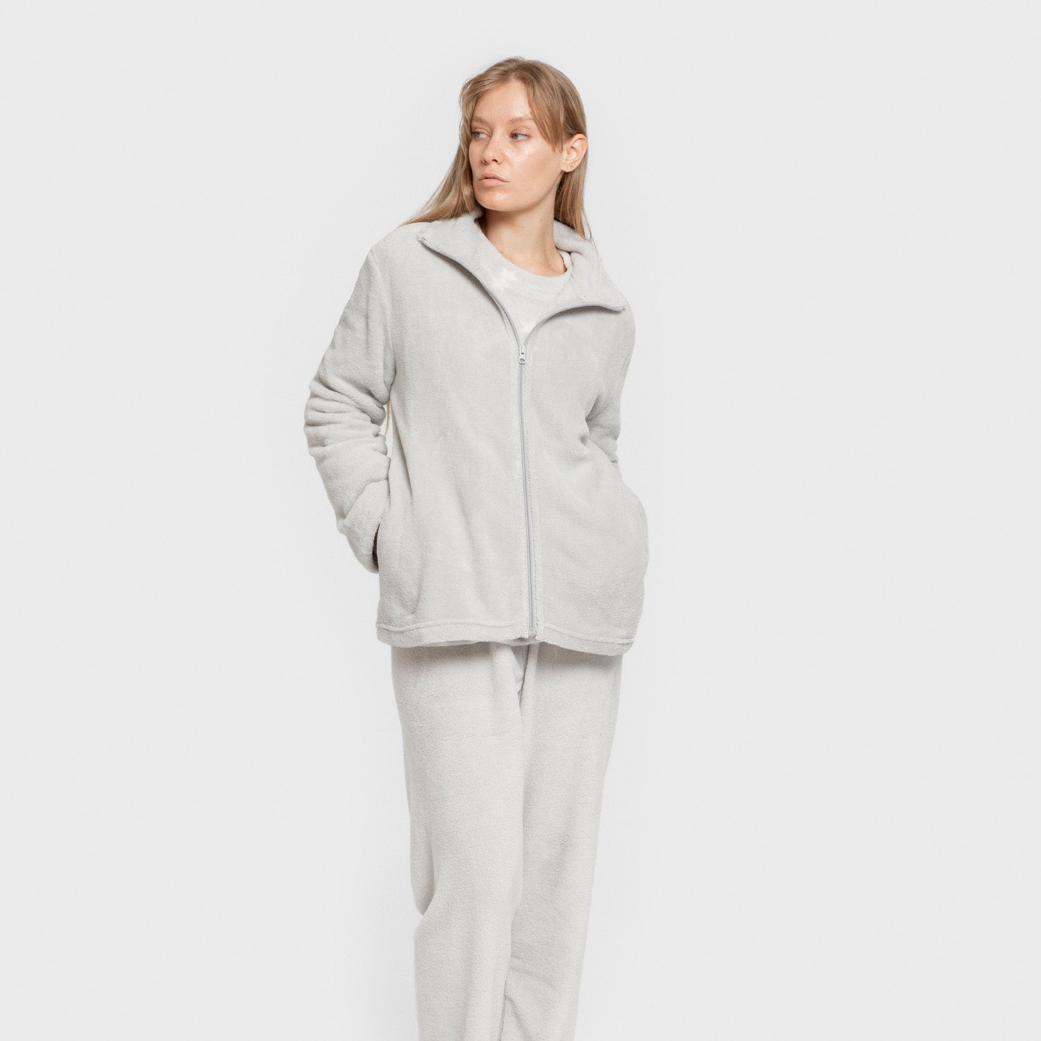 Sudadera coral mujer